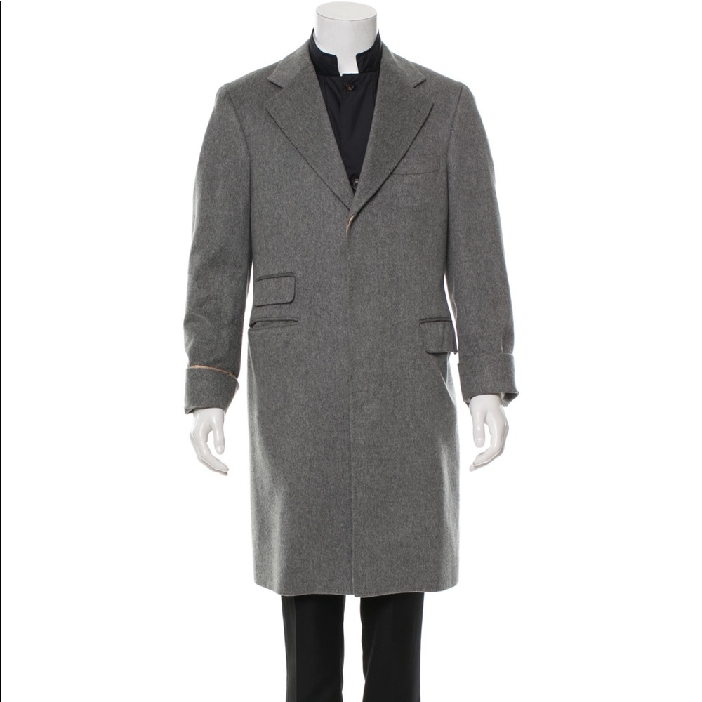 Brunello Cucinelli 100% Cashmere Overcoat w vest